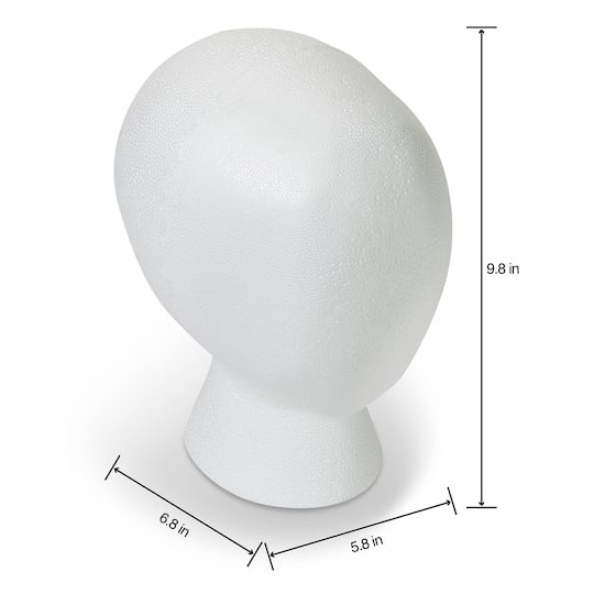 FloraCraft® SmoothFōM® White Foam Faceless Head